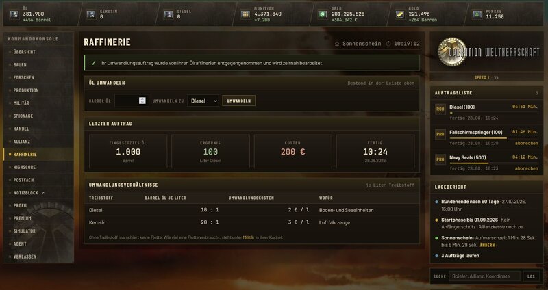 Screenshot Operation Weltherrschaft