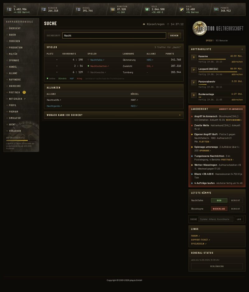 Screenshot Operation Weltherrschaft
