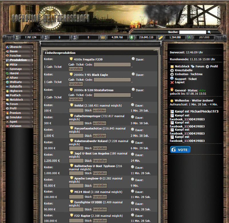 Screenshot Operation Weltherrschaft